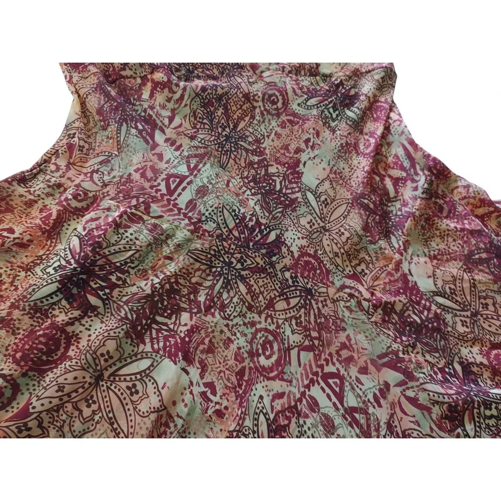 Monroe and‎ Main Maxi Dress Sleeveless Orange Flowing Boho Hippie Womens XL SEE